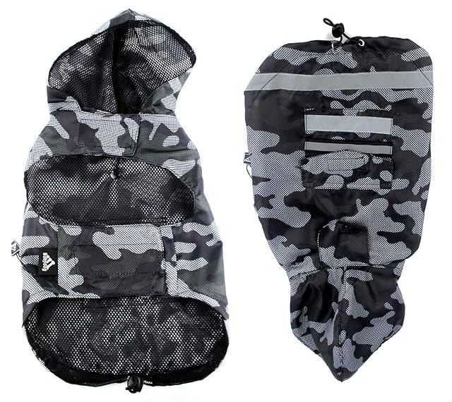 Foto 4 de 5 de Babydog Abrigo Chaleco Impermeable para Perro con Capucha, Forro Transpirable y Sin Mangas, Cierre Velcro