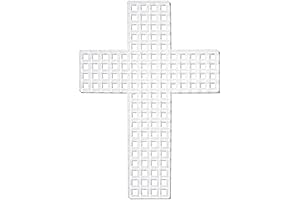 Cousin DIY Premium Plastic Canvas, Cross, 10/Pkg