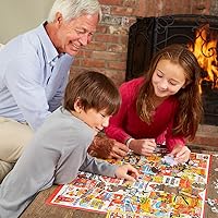 Vista 3 de White Mountain 1000 Piece Jigsaw Puzzle Cozy Reading Books Puzzles with Large Pieces for Adults and Family 24"x30" - Botanical Library