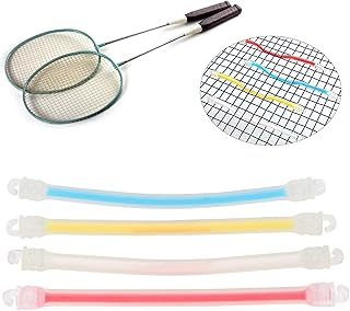 Voluxe Double Hook Racket Dampeners, Long Racket Dampeners Convenient Practical 4Pcs Portable for Tennis Racket for Outdoor