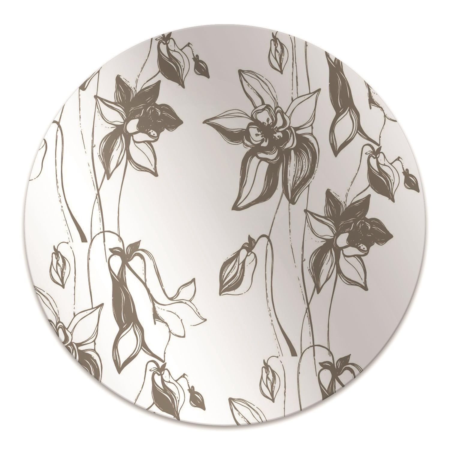 Tapis de chaise pour bureau et maison protecteur de sol à motif fleur