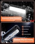 Bike Headlight 2000 Lumens, Super Bright Bike Front Lights for Night Riding, USB C Rechargeable Waterproof Bicycle Light with High Beam Low Beam for Road Mountain Cycling Commuting