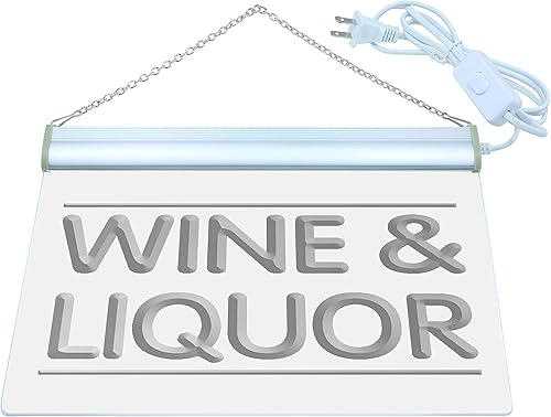 Miniatura 2 de ADVPRO Letrero de neón LED para tienda de vinos y licores rojo 16 x 12 pulgadas st4s43-i405-r