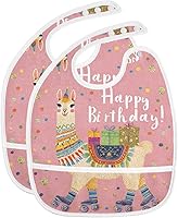 Vista 11 de MCHIVER Baberos de bebé para bebé niño y niña, delantal de alimentación impermeable, babero de algodón para comer alimentos, 2 paquetes