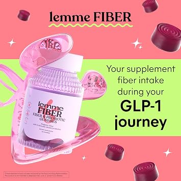 Lemme Fiber & Probiotic Gummies for Adults, Promotes Regularity & Digestive Health, No Sugar Added Strawberry Flavor, 4g Prebiotic Fiber & Clinically Studied Probiotic Strains, (60 Count) (Pack of 2)