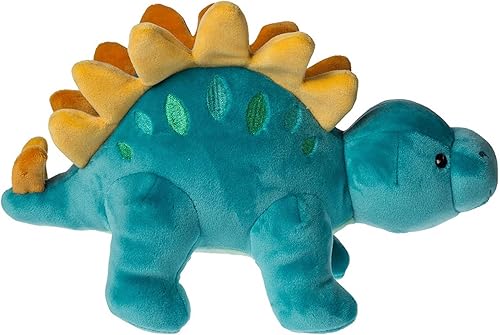 Miniatura 2 de Mary Meyer - Peluche de animal suave como almohada, juguete de 10 pulgadas, dinosaurio estegosaurio azul