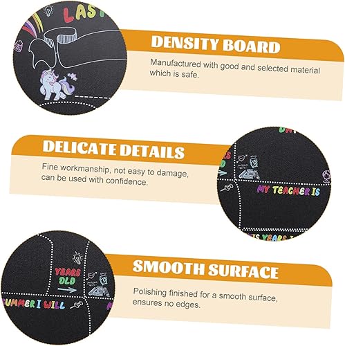 Miniatura 4 de TEHAUX Calendario magnético de 2 piezas para jardín de infantes, calendario para nevera, refrigerador, 1er día de escuela, Pizarrones para niños,