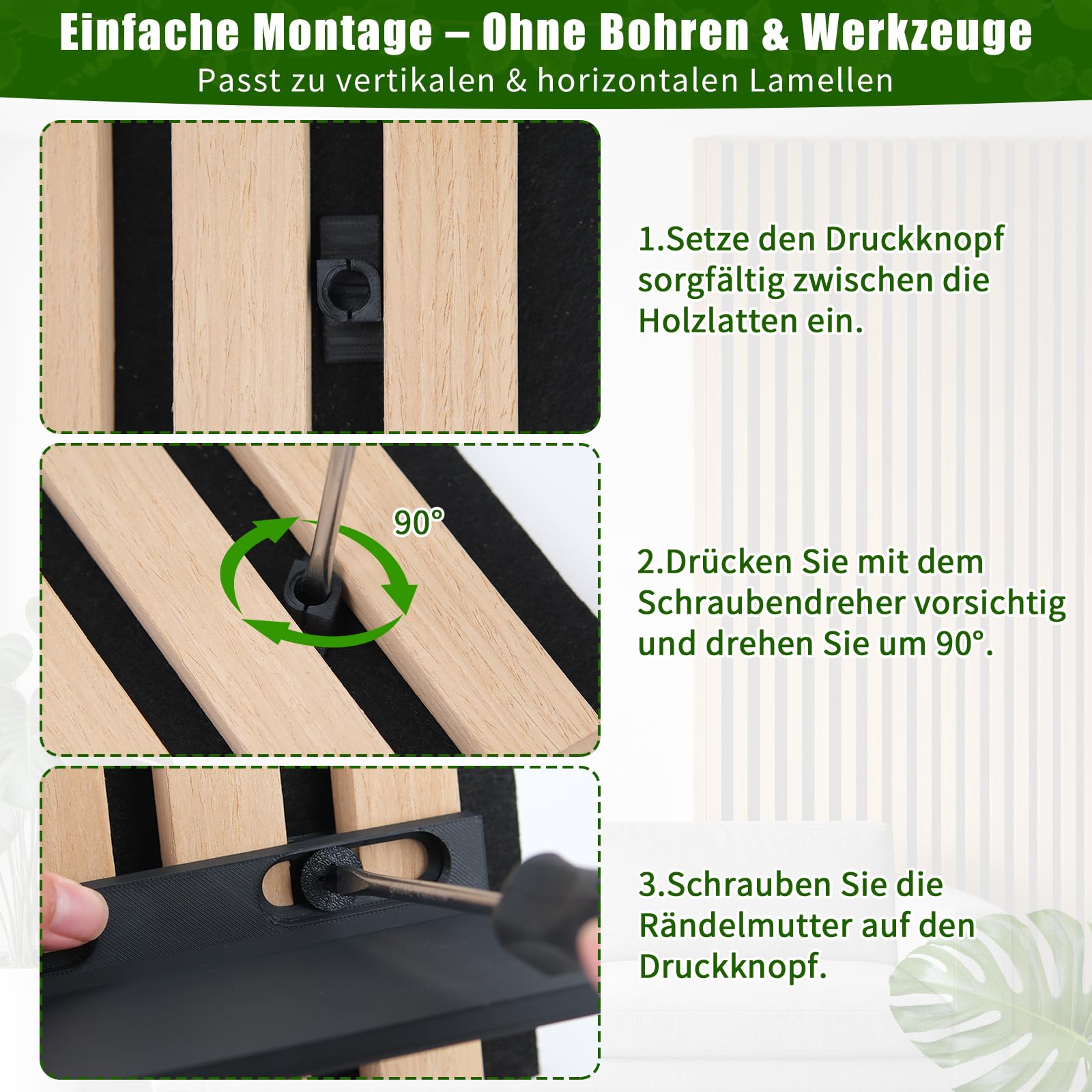 Meetory Scaffale per pannelli acustici - Set da 2 accessori per pannelli acustici senza foratura per pannelli verticali e orizzontali, organizer da parete, mensola da parete per soggiorno, camera da