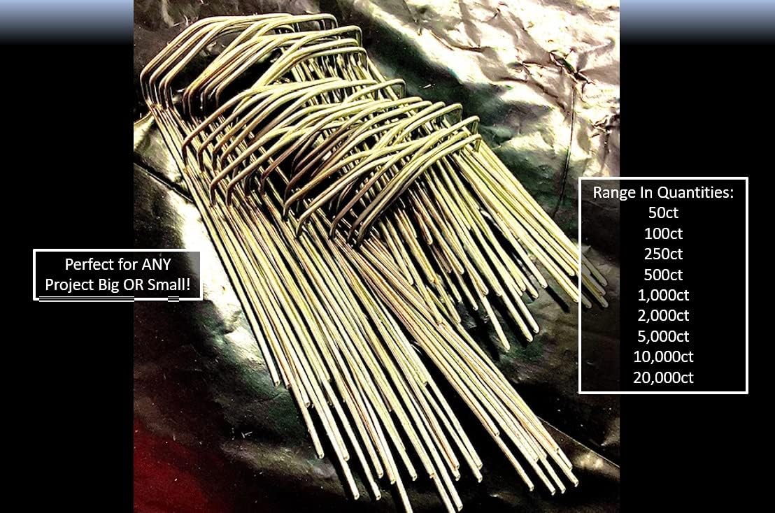 ISM 500-Count Landscape Staples Heavy Duty Sturdy SOD Garden Stakes Fabric Pins