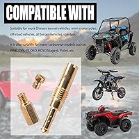 Vista 4 de Kit de 33 piezas de chorro principal y chorro piloto lento de carburador, (incluye 11 boquillas de piloto lento y 22 boquillas principales) para PWK