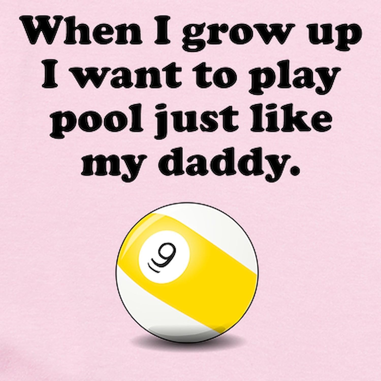 CafePress Play Pool Like My Daddy Body Suit Cute Long Sleeve Infant Baby Bodysuit Romper