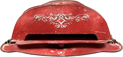 Miniatura 4 de Creative Co-Op Buzón de letras de estaño en relieve rojo