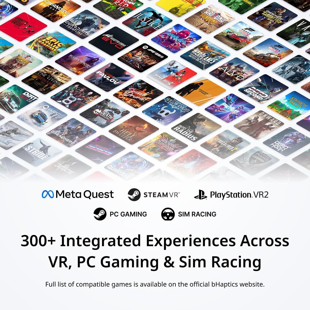 TactSuit Pro - Immersive Haptic Vest for VR, PC Gaming, Audio-to-Haptics, Sim Racing - 32 Feedback Motors and Mesh Lining - Image 7