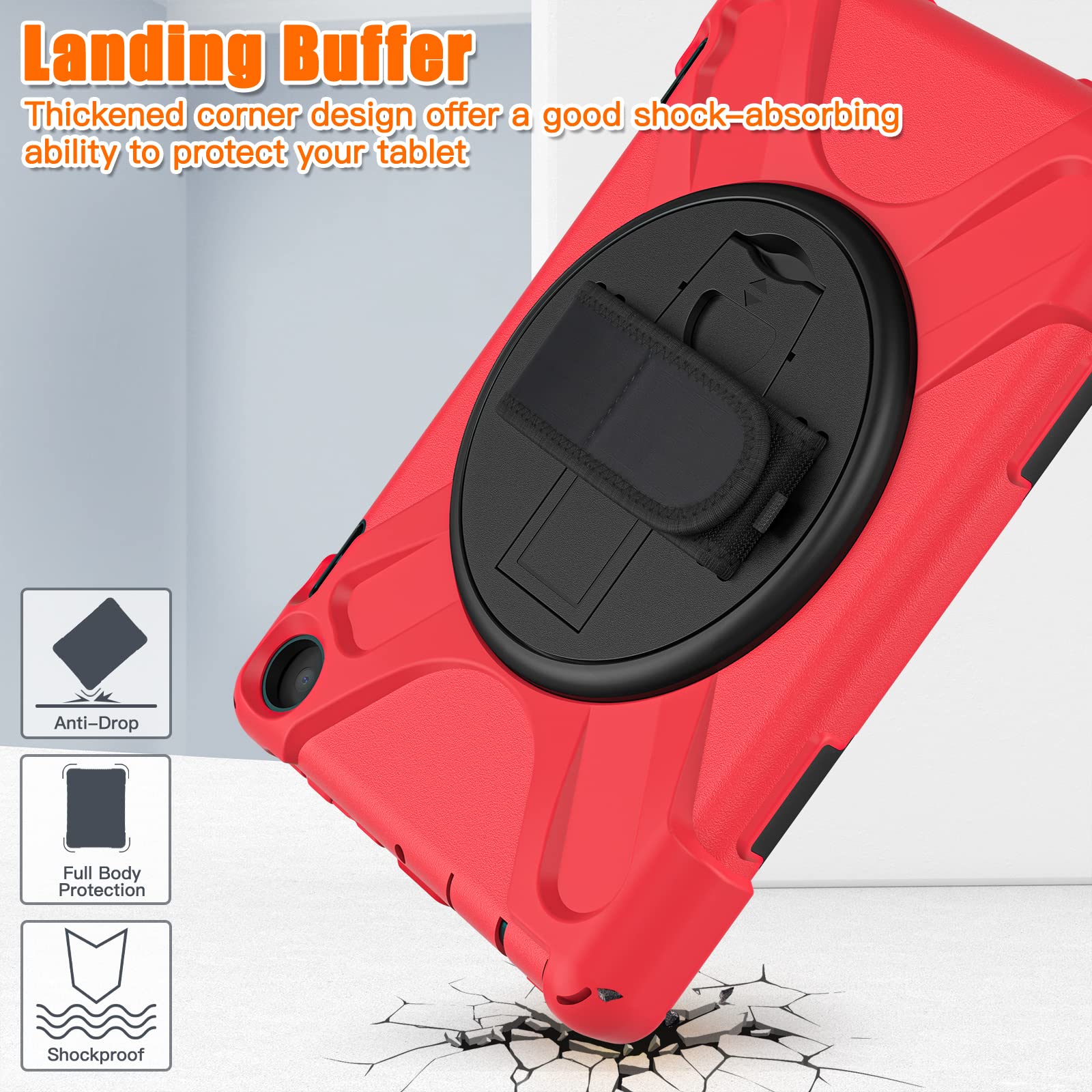 BOLELAW Custodia per tablet Kindle Fire HD 8 & 8 Plus (12/10th Gen, 2022/2020 Release) 8 con pennino capacitivo in pelle PU per Kindle Fire HD 8 Tablet Case (viola