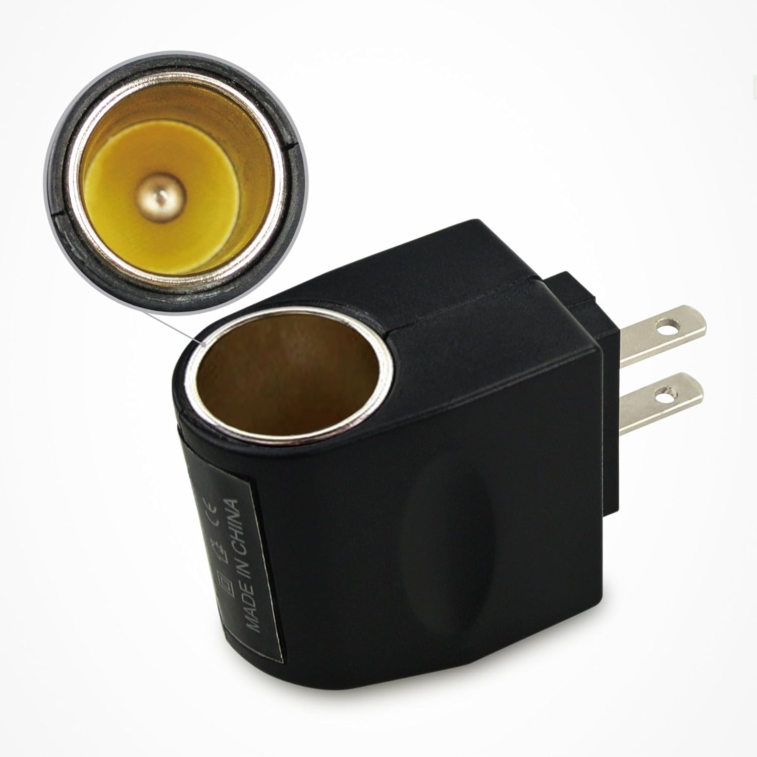 Amazon Co Jp 家庭用コンセント Ac100v からシガーソケット変換 Dc12v 1000ma出力 変換アダプター 産業 研究開発用品