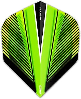 RED DRAGON Hardcore Radical Extra Thick Standard Dart Flights - 4 Sets Per Pack (12 Dart Flights in Total)