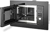 Smad Integrated Built in Microwave Oven 20L, 800w Microwave with 1000w Grill, 5 Power Levels, Intelligent WeightTime Defrosting Function, Stainless Steel, Child Lock