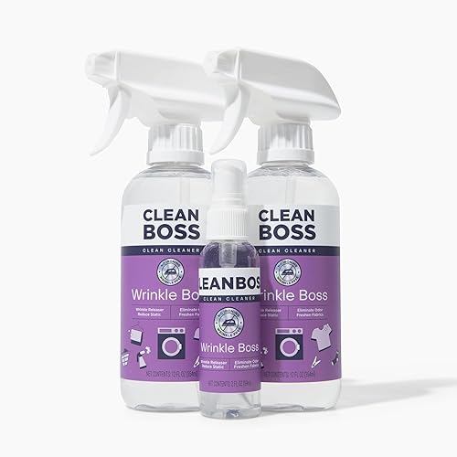CleanBoss Wrinkle Boss Release Spray for Clothing - 2 Bottles