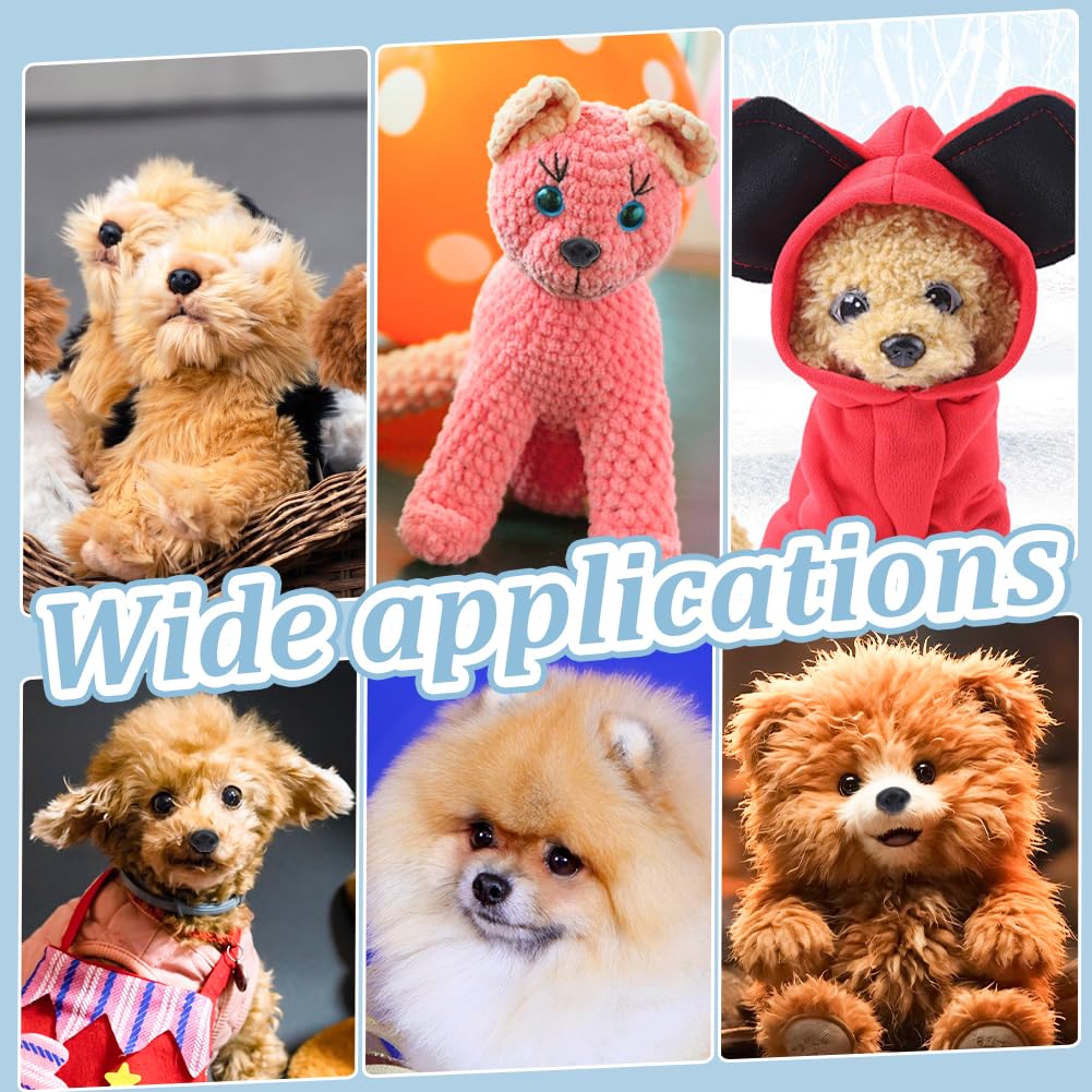 Set Di 30 Nasi Per Animali Di Peluche - Neri, Con Distanziatori, Per Bambole E Amigurumi - Foto 10