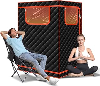 Smartmak Portable Infrared Sauna, 1-2 Person X-Large Sauna for Home