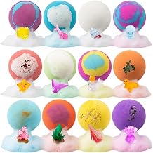 Bath Balls with Toys Inside Twelve Effervescent Pieces and