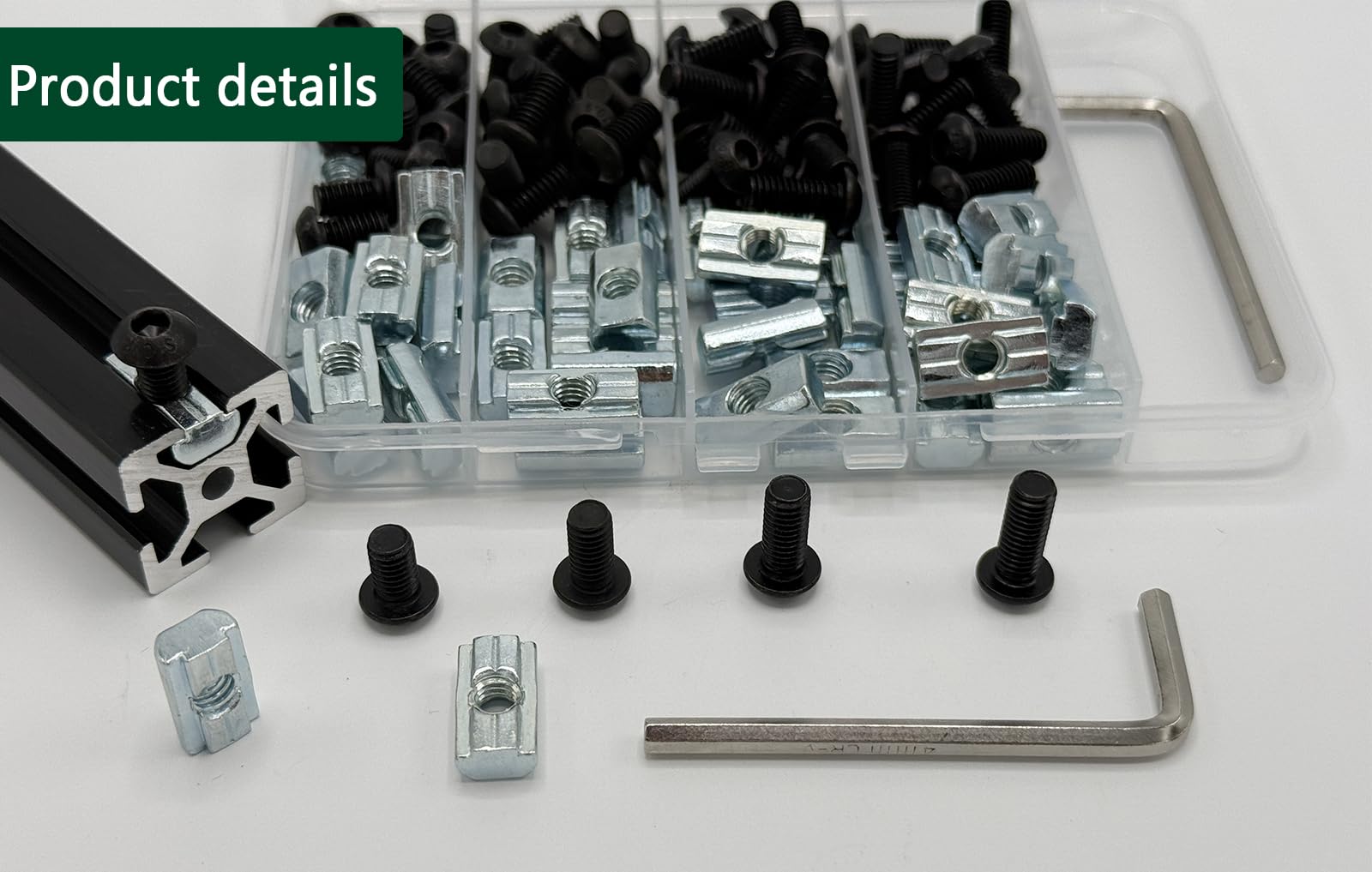 Amazon.com: 80 pcs M6 T Nut Screws Kit for 1010 1020 Aluminum