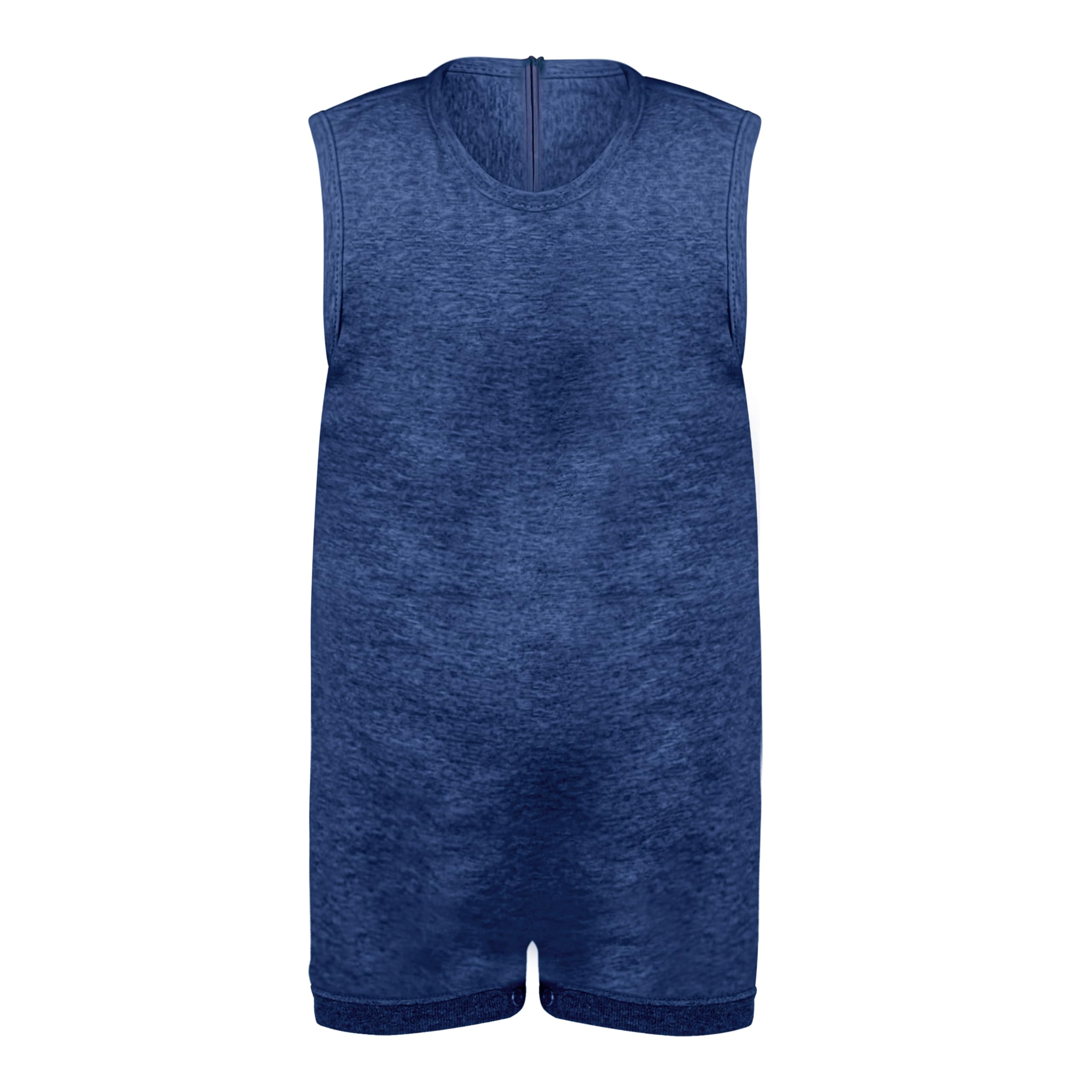 TescoRu Exclusive Back-Zip Onesie - Designed with a convenient back zipper for easy diaper changes (Blue, 3-4T)