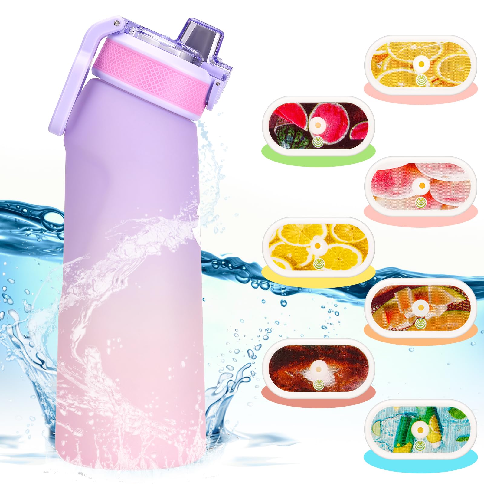 7 Pod Aromatizzanti Per Acqua - Gusti Frutta, 0 Zucchero E 0 Calorie - Compatibile Con Bottiglie Air - Foto 11
