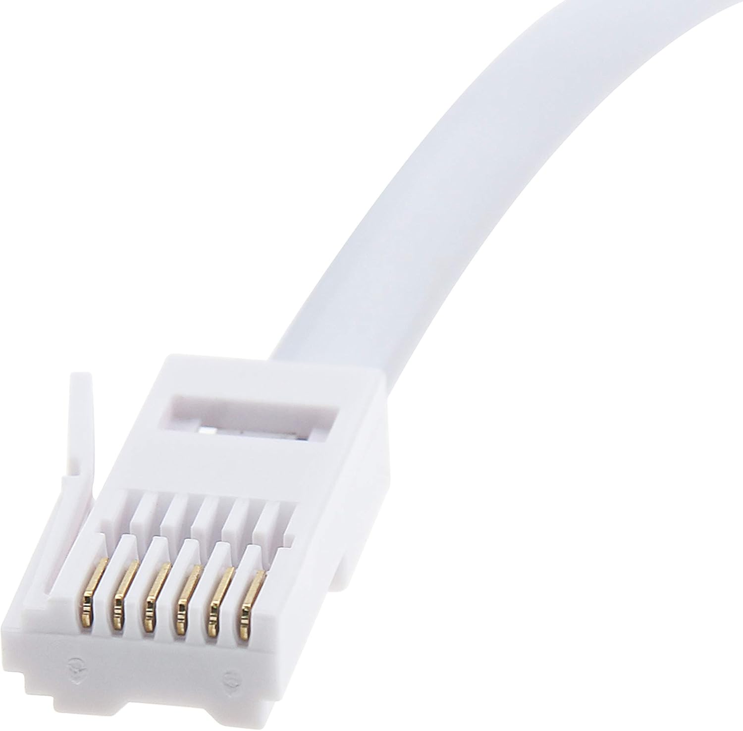 BT Telephone Extension Cable 2M, Mellbree White BT Male to Female