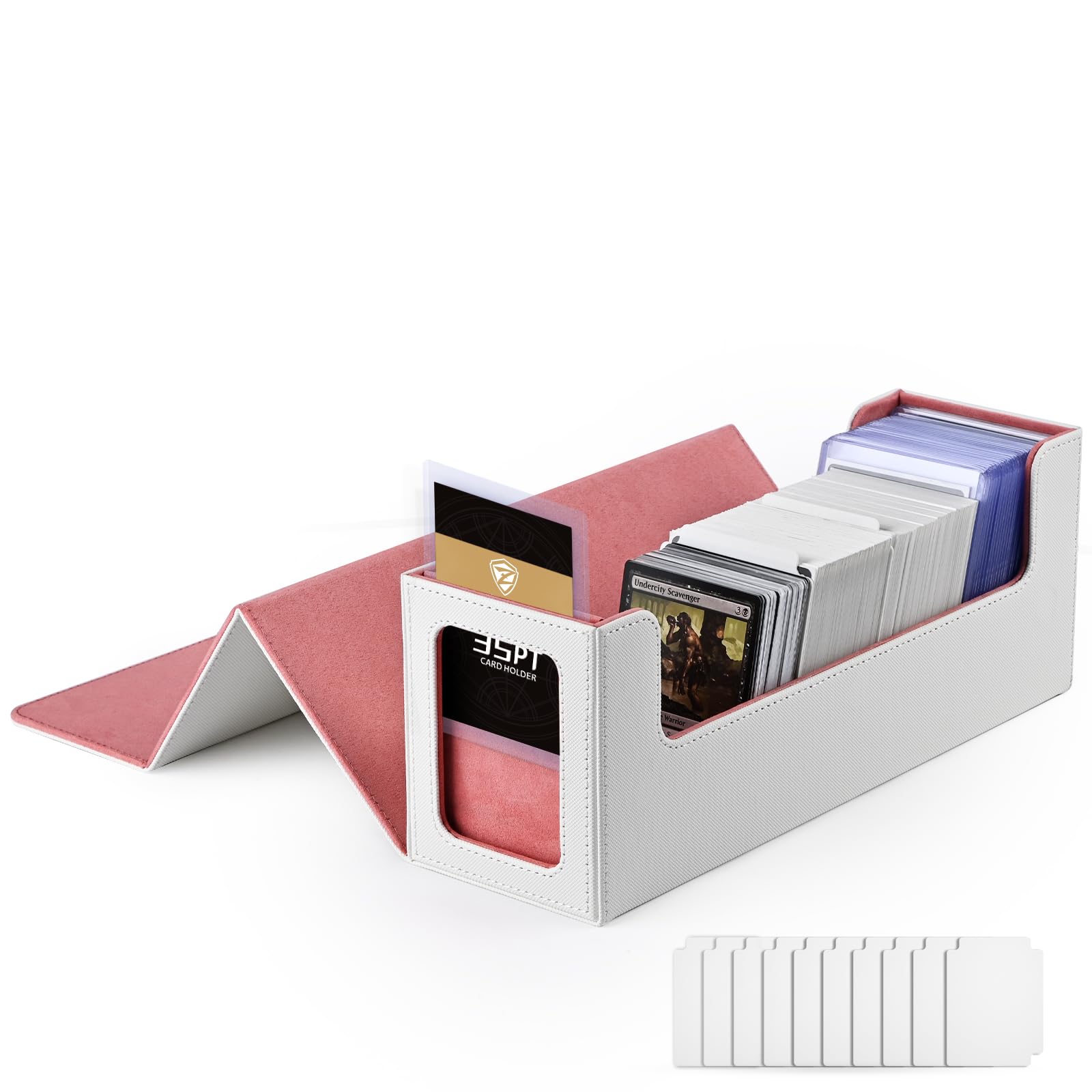 Etb Pokemon Francais Boîte Cartes MTG Commander Mage Tech - 100 Cartes Double Sleeves, Plateau Dés, Design Breveté Deck Box Commander