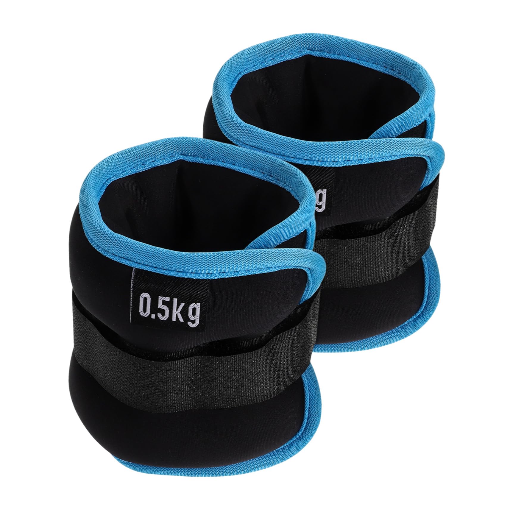 BESPORTBLE Pesi per Caviglie Regolabili 2 Pezzi, Cavigliere in Neoprene e Sabbia di Ferro 0,5kg per Allenamento, Fitness e Corsa