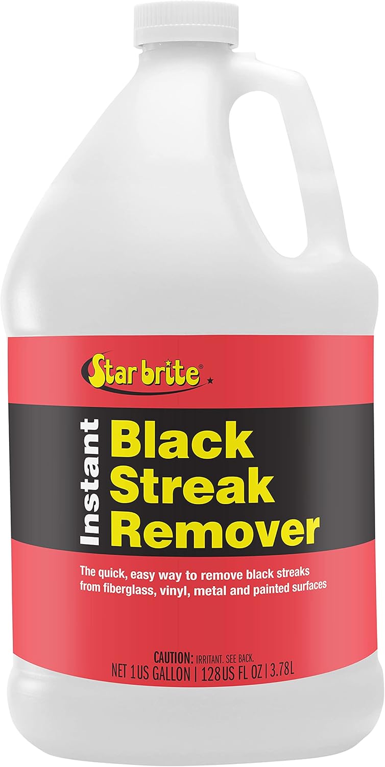 Star brite Instant Black Streak Remover - Dissolve Grease, Oil, Smoke & Exhaust Stains on Fiberglass, Vinyl, Metal, Plastic & Painted Surfaces - Spray On, Wipe Off