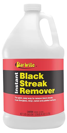 Star brite Instant Black Streak Remover - Dissolve Grease, Oil, Smoke & Exhaust Stains on Fiberglass, Vinyl, Metal, Plastic & Painted Surfaces - Spray On, Wipe Off