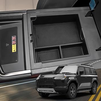 Compatible with 2024 Lexus GX 550 Center Console Organizer for Lexus GX550 2024 Accessories for 2024 2025 Lexus GX550 Premium/Luxury/Overtrail Middle Console Storage Box GX550 Not Fit Cool Box