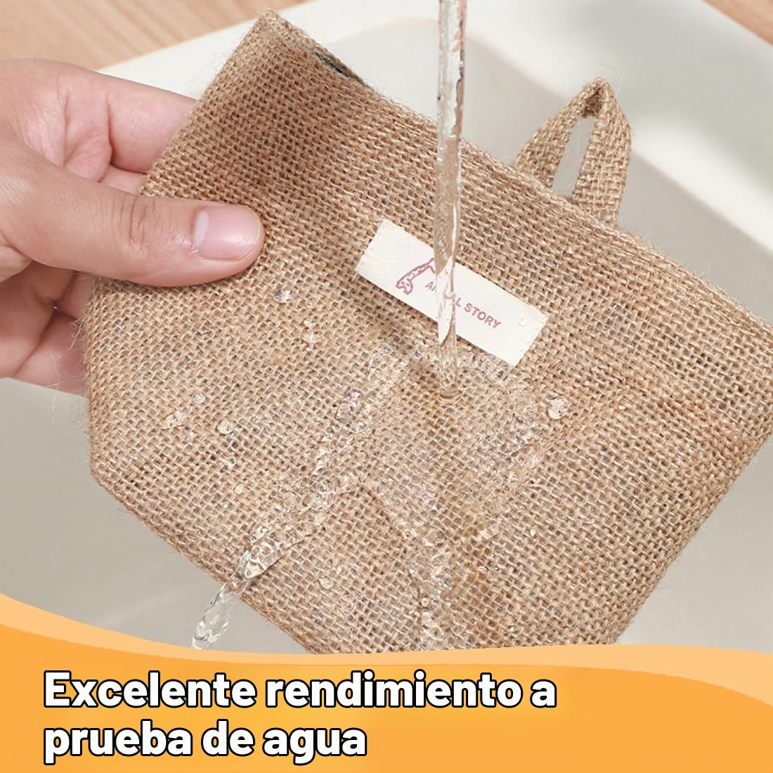 2 pcs Cesta Colgante de Algodón y Lino, Desmontable, Plegable, Lavable, Cesta Organizadora para Pared, Puerta, Habitación, Baño