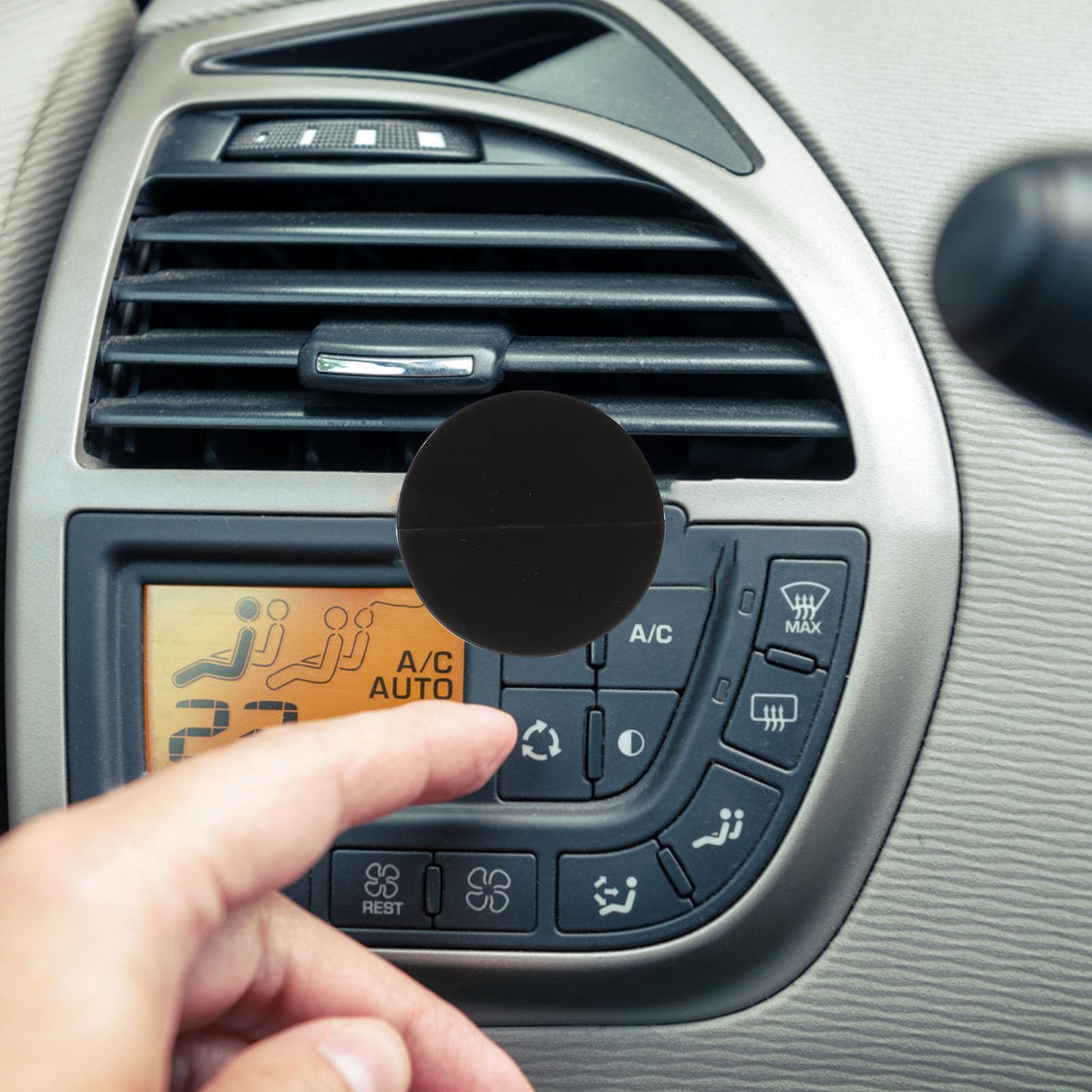Clip per Bocchetta Aria Auto 100 Pezzi in Metallo Nero | Presa Aria e Uscita Clima, Installazione Rapida, Struttura Robusta, Adatti a Decorazione e Fai da Te
