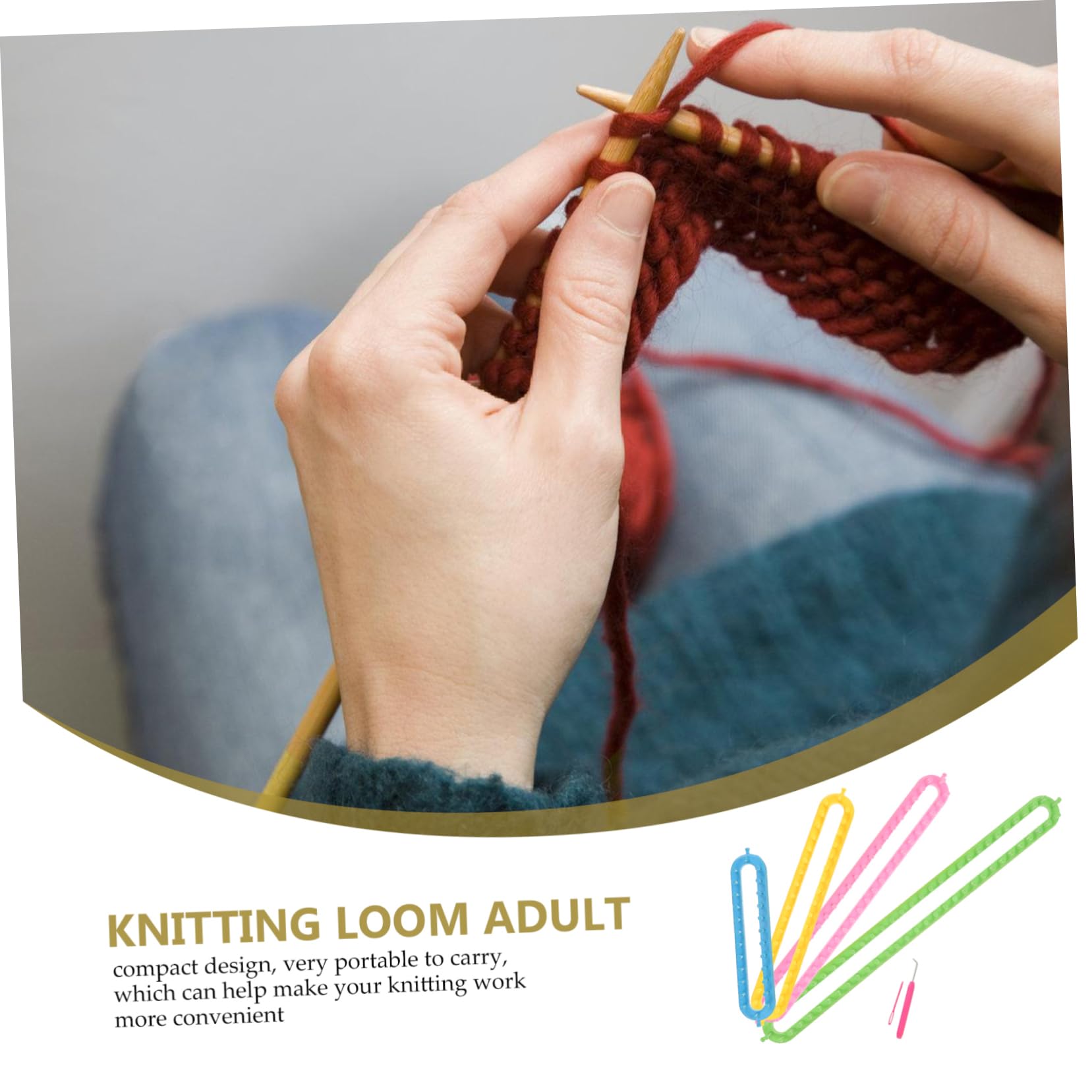 jojofuny Scarf Knitting Loom Sweater Knitter Hand Knitting Supply Easy Operation Suitable for Beginners Professionals