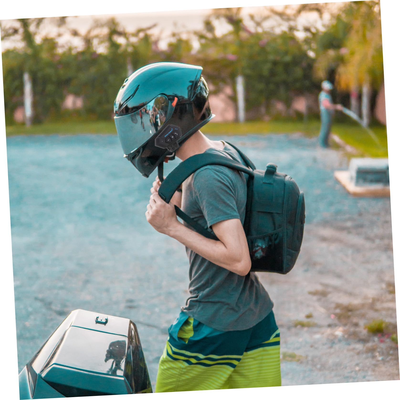 Auricolari Wireless per Casco Moto Impermeabili Risposta Automatica, Leggeri e Confortevoli, Capacità 3.7v/500ma in Plastica per Uso Outdoor su Moto