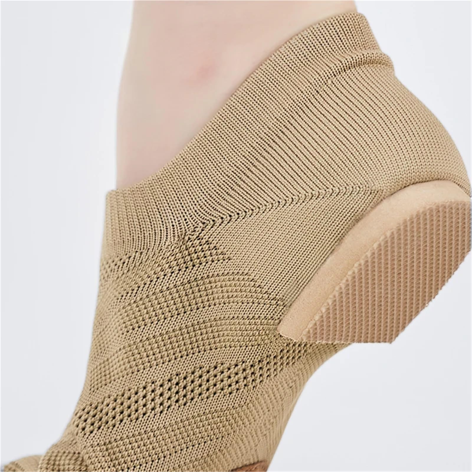Jazz Tanzschuhe Gestrickte Jazz-Schuhe, Stretch, Tan, Schwarz, Erwachsene, Tanz-Sneaker, leichte Slip-on-Sportstiefel, atmungsaktive, lyrische, Moderne Booties(Black,41)