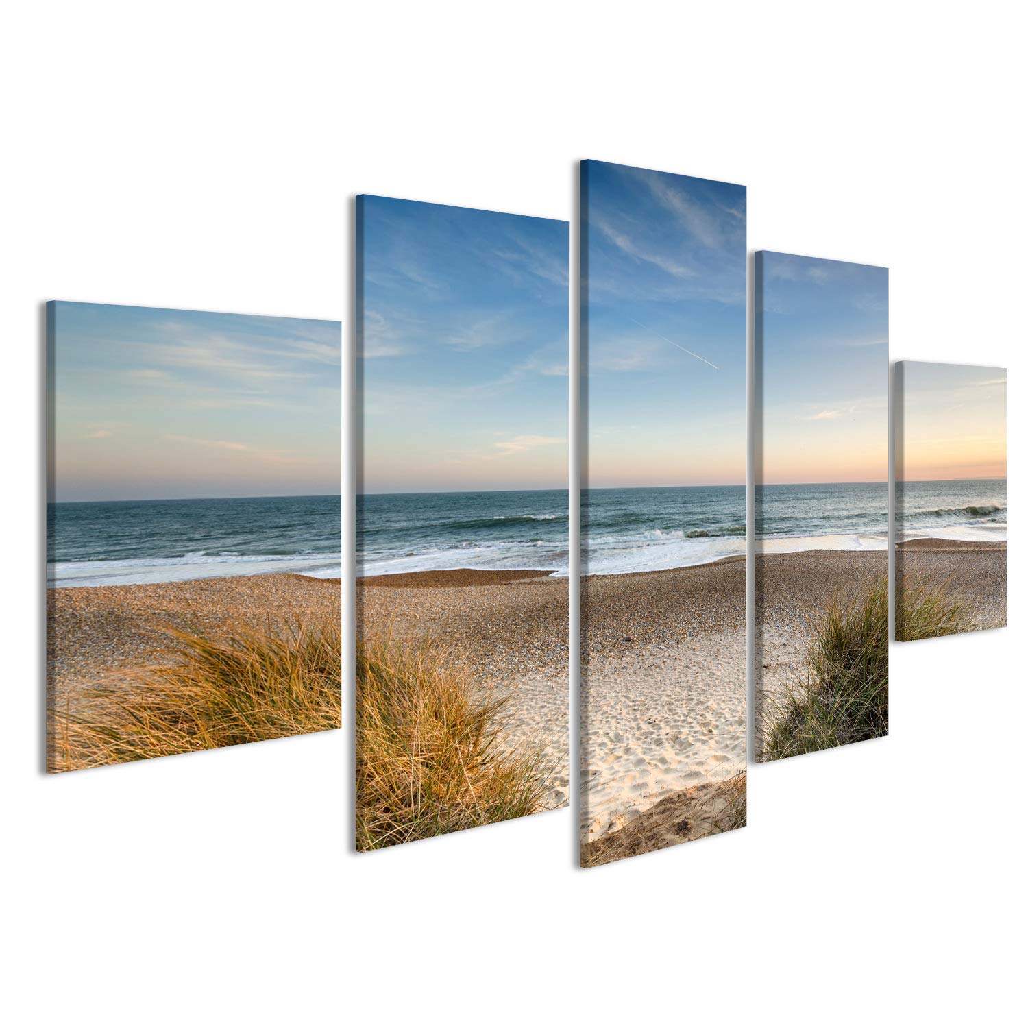 Quadro su tela, motivo: spiaggia, mare, sabbia, mare del Nord, poster su tela, quadri da parete