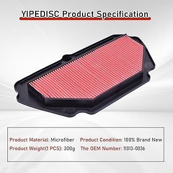 Amazon.com: 2609 Air Filter 11013-0036 Fit for Kawasaki for Ninja