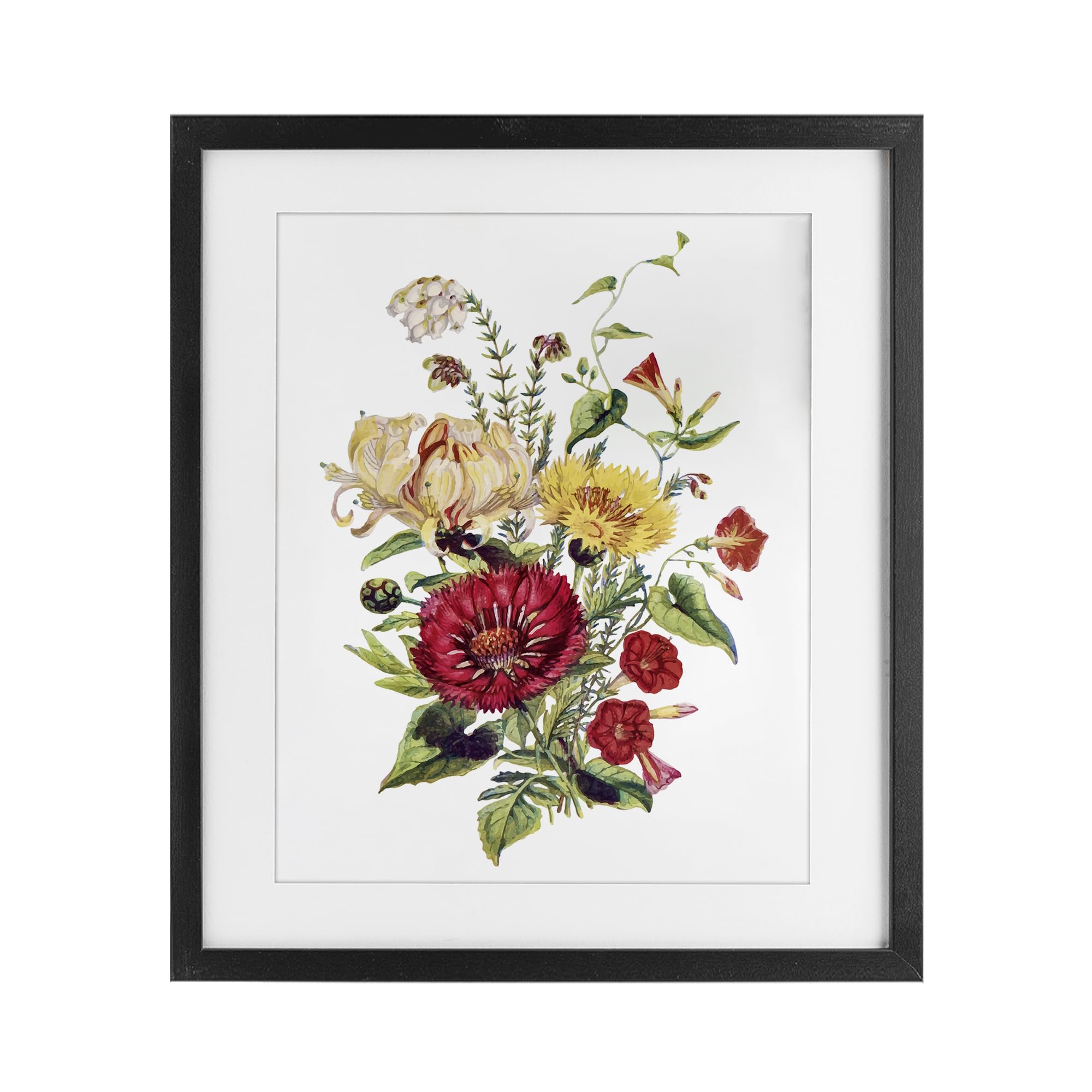 Poster Bundle Of Wild Florals encadré sous verre pour habiller un mur vide avec élégance