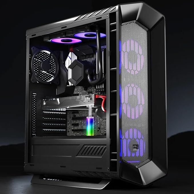 Soporte para GPU con ARGB, base magnética, aleación de aluminio miniatura 2