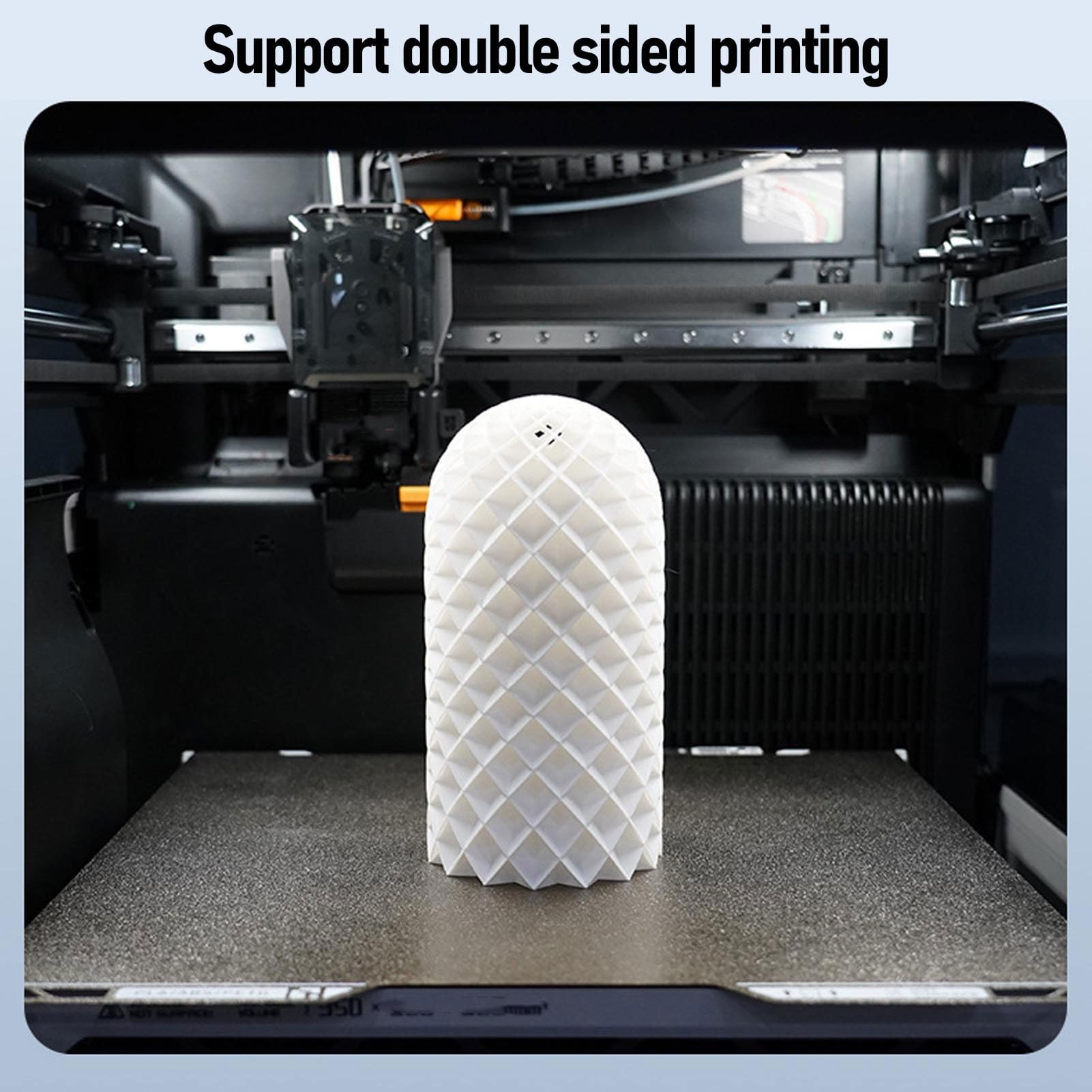 Generic Piastra di Costruzione Bifacciale PEI per Stampante 3D Lab H2C, Piano di Stampa con Presa Forte per PLA, ABS, PETG, 335x325 Mm, Senza Adesivo Necessario