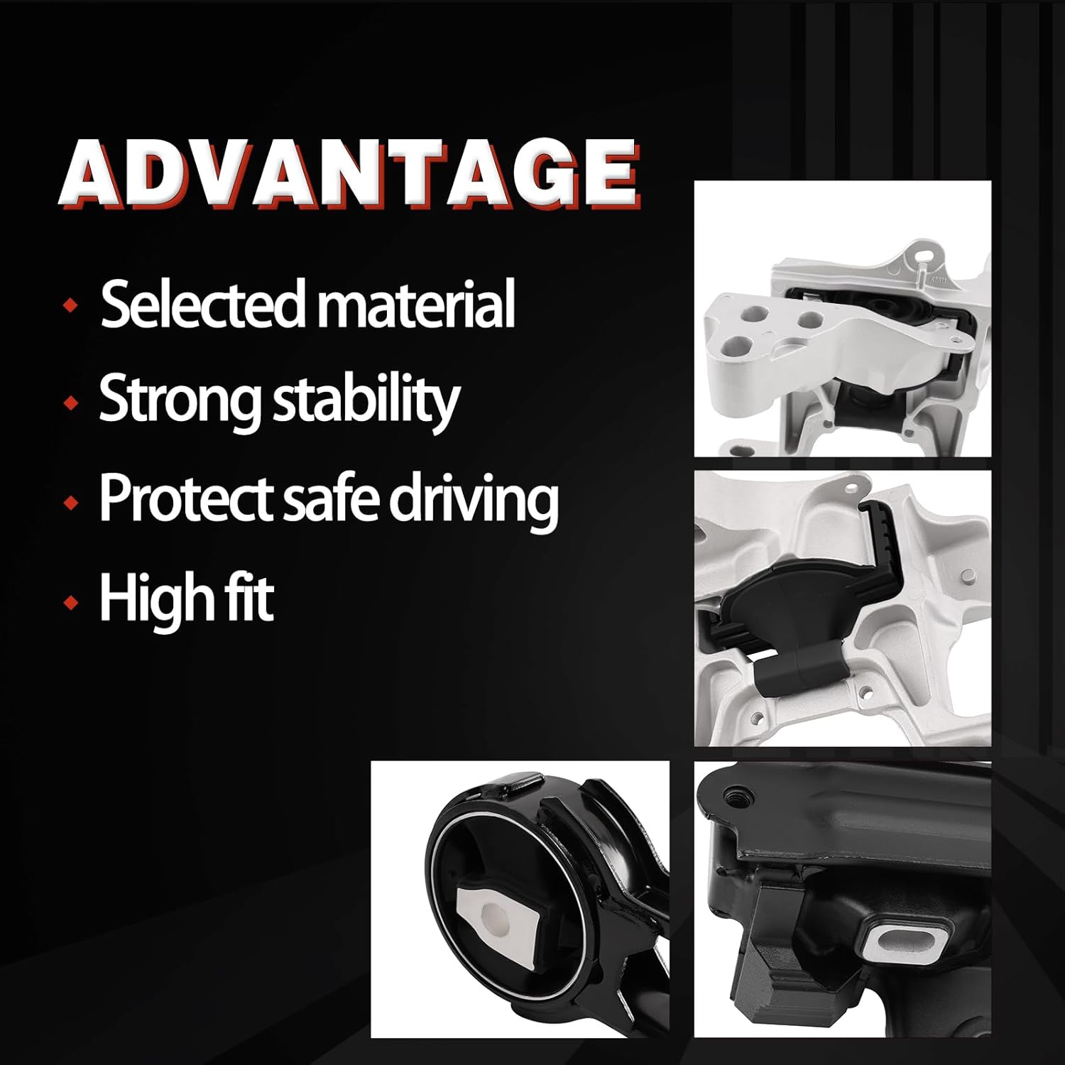 3PCS QRYIPPDM Engine Motor and Transmission Mount Kit Compatible with Mazda CX-3 CX3 2016 2017 2018 2019 2020 2021 2022 2.0L Automatic Transmission OE:A42066 A4456 A4459