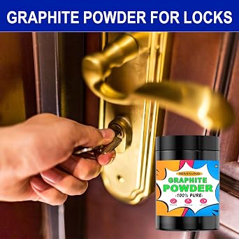 Microfine Pure Graphite Powder, 2000 Grit Powdered Graphite, 1 Pound Dry Powdered Graphite Lubricant, Charcoal Powder for Drawing, Sketching, Pencils, Locks, Bearings, Black (Black, 1 Pound)