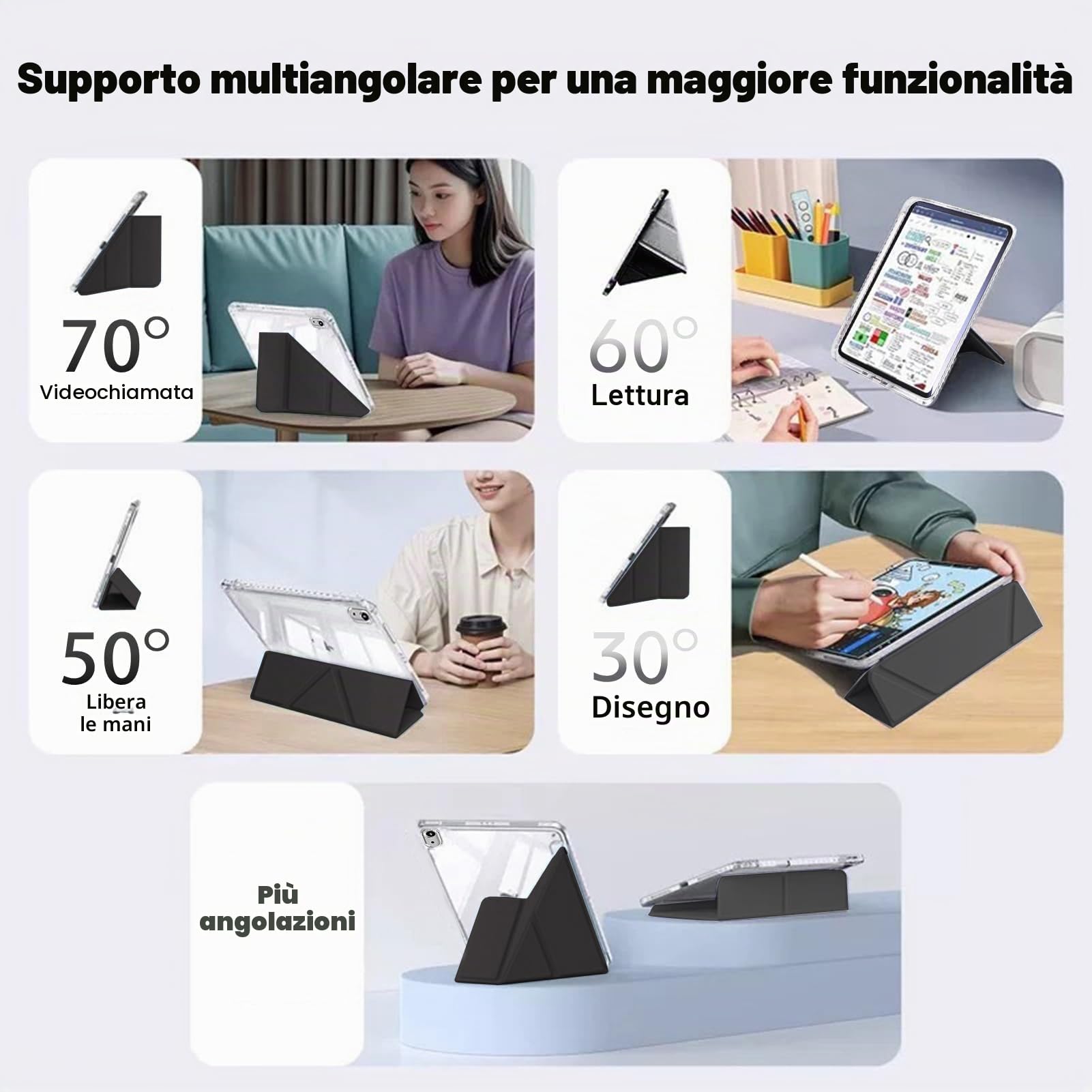 EspZanthic Custodia per iPad (A16) 11a/10a Generazione (2025/2022) con Portapenne e Morbido TPU Bumper, Posteriore Chiaro Trasparente Supporto Sottile per Tablet Cover Antiurto, Navy EspZanthic Custodia per iPad (A16) 11a/10a Generazione (2025/2022) con Portapenne e Morbido TPU Bumper, Posteriore Chiaro Trasparente Supporto Sottile per Tablet Cover Antiurto, Navy