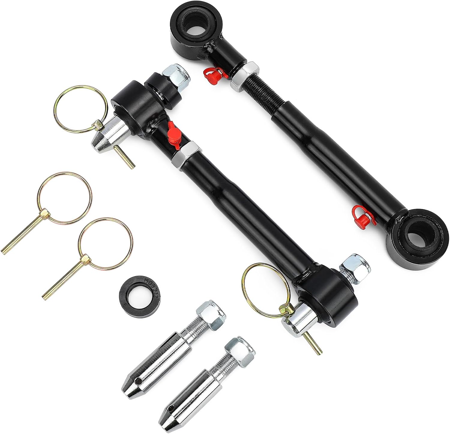 Front Swaybar Quicker Disconnect System with 2.5" - 6" Lift For 2007-2018 Jeep Wrangler JK JKU Replace 2034 Adjustable Quicker Disconnect Sway Bar links