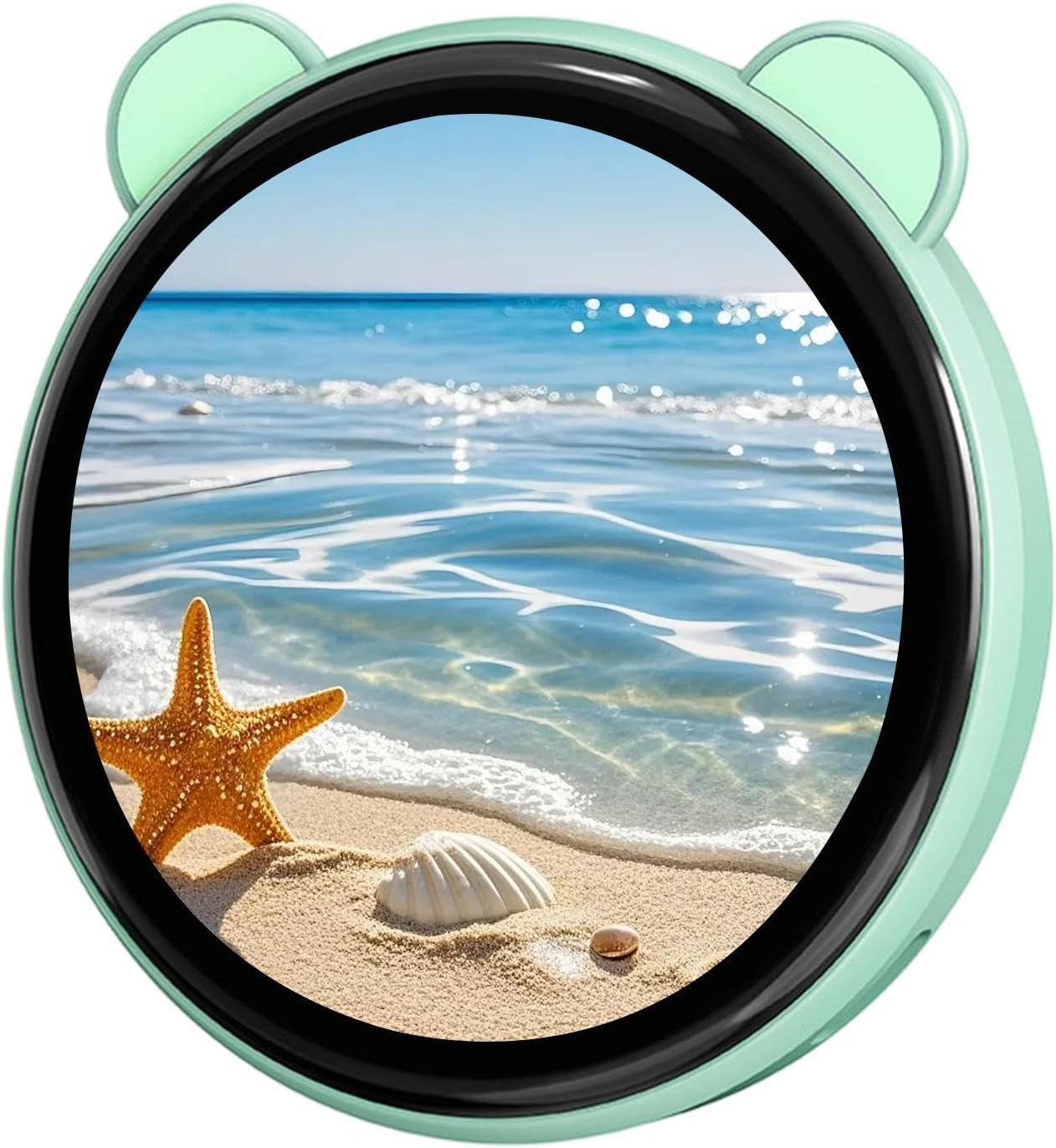 Digital Badge Pin 1.85 Inch HD Touchscreen Electronic Display with 7-Color