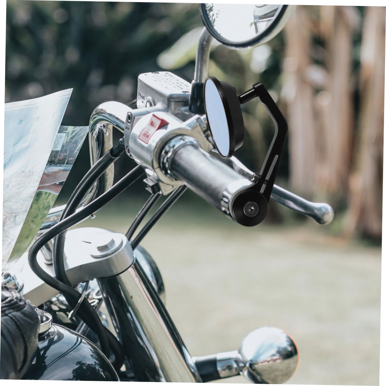 Specchietti Alluminio Coppia Lega Moto Bar End 1 in Retrovisori